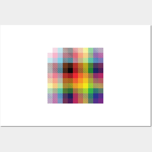 Rainbow Plaid Wall Art by LukeDavidPhoto